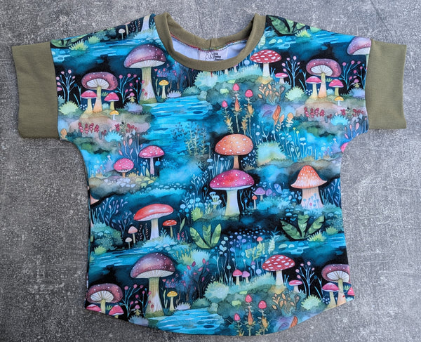 Misty Mushrooms - GWM SLOUCHY DOLMAN - grow with me tee