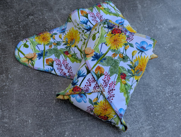 Dandelions - Cotton FT Contour & Trifold cloth diaper