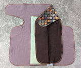 Bronze Scales - bamboo spandex Preflat & Trifold cloth diaper