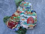 Fall Farm- Squish Hybrid Fitteds - cloth diapers - bamboo hemp fleece soakers - Windpro Hybrids