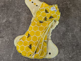 Honey Combs - Handdyed OBV Hybrid Fitteds - cloth diapers - bamboo hemp fleece soakers - Windpro Hybrids