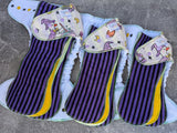 Witch Goose (Squish Hybrid Fitteds - cloth diapers - Velour inners - bamboo hemp fleece soakers - Windpro Hybrid )