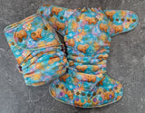 Honey Bears (Light) - Squish Hybrid Fitteds - cloth diapers - bamboo hemp fleece soakers - Windpro Hybrids