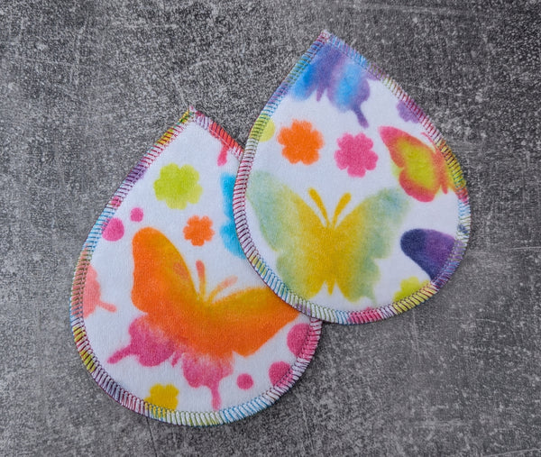 Butterfly handdyed OBV nursing pads - 1 Breast Pad Set