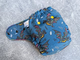 Bats! - Squish Hybrid Fitteds - cloth diapers - bamboo hemp fleece soakers - Windpro Hybrids