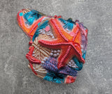 Sea Stars (Bamboo stretch french terry Hybrid Fitteds - cloth diapers - cotton Velour inners - bamboo hemp fleece soakers - Windpro Hybrid )