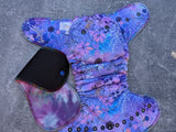 Webs (Hybrid Fitteds - french terry outer - cloth diapers - cotton Velour inners - bamboo hemp fleece soakers - Windpro Hybrid)