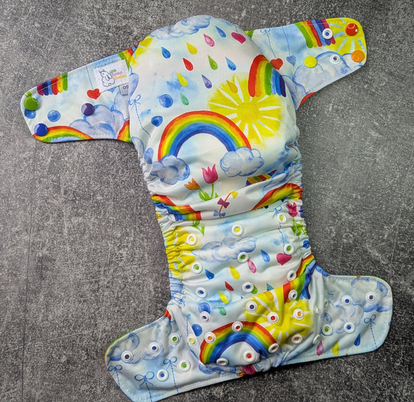 After The Storm Flex & Flawless Fit Ai3 & V2 cloth diaper - PUL diaper - handdyed OBV - handmade diaper - Pocket AiO cloth diaper