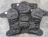 Black Scales - LBB Ai3 & V2 cloth diaper - PUL - Athletic wicking Jersey awj - handmade diaper - Pocket AiO cloth diaper