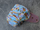 Honey Bears (Light) - cotton french terry Fold in Fitted - all absorbency - Cloth Diapers