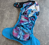 Glacier (LBB Ai3 & V2 cloth diaper - PUL diaper - Athletic wicking Jersey - handmade diaper - Pocket AiO cloth diaper)