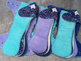 Purple Scales - Bamboo French Terry Hybrid Fitteds - cloth diapers - bamboo hemp fleece soakers - Windpro Hybrids