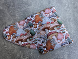 Mushroom Forest - cotton french terry Contour & Trifold cloth diaper