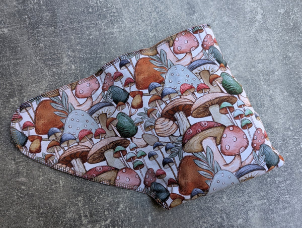 Mushroom Forest - cotton french terry Contour & Trifold cloth diaper