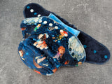 Peter Pan (Squish Hybrid Fitteds - cloth diapers - organic bamboo Velour inners - bamboo hemp fleece soakers - Windpro Hybrid )