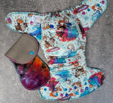 Holding on Tight (Squish Hybrid Fitteds - cloth diapers - organic bamboo Velour inners - bamboo hemp fleece soakers - Windpro Hybrid )