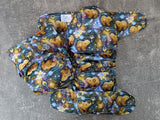 Honey Bears (Dark) - LBB Ai3 & V2 cloth diaper - PUL - Athletic wicking Jersey awj - handmade diaper - Pocket AiO cloth diaper