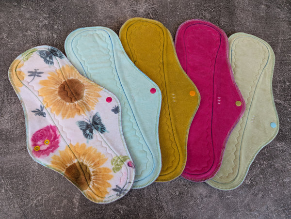 Sunflowers & Roses - set of 5 - 15 inch HEAVY cloth pads
