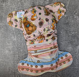 Forest-Tea (LBB Ai3 & V2 cloth diaper - PUL diaper - Athletic wicking Jersey - handmade diaper - Pocket AiO cloth diaper)