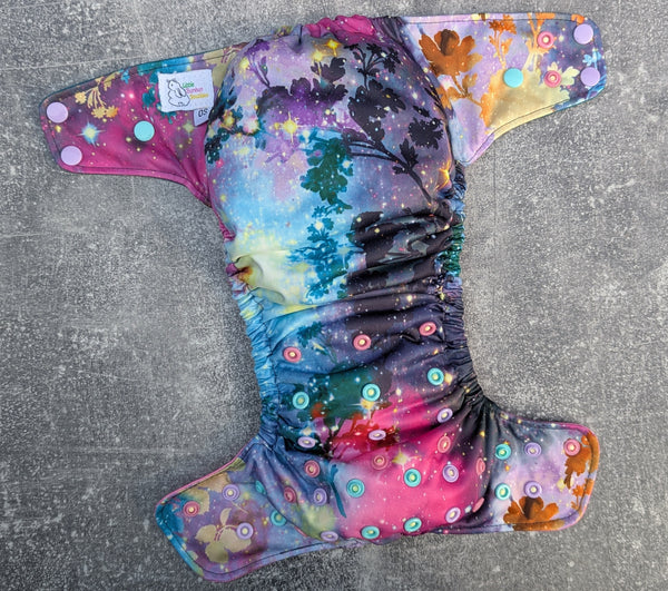 Dawn Gazer (Flex & Flawless Fit Ai3 & V2 cloth diaper - PUL diaper - Athletic wicking Jersey - handmade diaper - Pocket AiO cloth diaper)