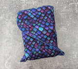 Purple Scales - bamboo french terry Contour & Trifold cloth diaper