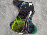 Halloween Black Windpro (Double Windpro Hybrid Fitteds - cloth diapers - Velour inners - bamboo hemp fleece soakers - Windpro Hybrid )