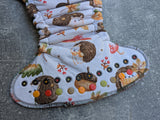 Hedgehog - Cotton French terry Hybrid Fitteds - cloth diapers - bamboo hemp fleece soakers - Windpro Hybrids