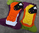 Halloween Black Snug-a-Buns (LBB Cloth Diaper - extended wear diaper - Heavy wetter - Snug a Bun)