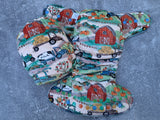 Fall Farm- Squish Hybrid Fitteds - cloth diapers - bamboo hemp fleece soakers - Windpro Hybrids