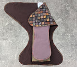 Bronze Scales - bamboo spandex Contour & Trifold cloth diaper