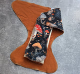 Forest Mushrooms - cotton french terry Contour & Trifold cloth diaper