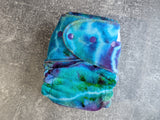 Ocean (handdyed OBV Hybrid Fitteds - cloth diapers - Velour inners - bamboo hemp fleece soakers - Windpro Hybrid )