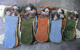 Pine Cones (cotton french terry Hybrid Fitteds - cloth diapers - Velour inners - bamboo hemp fleece soakers - Windpro Hybrid )