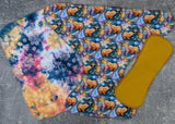 Honey Bears (Dark)- cotton stretch french terry Contour & Trifold cloth diaper