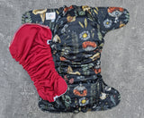 Mushrooms & Daisies - Snug a Buns LBB Cloth Diaper - extended wear diaper - Heavy wetter - Snug a Bun