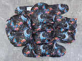 Floral Moons- LBB Ai3 & V2 cloth diaper - PUL - Athletic wicking Jersey awj - handmade diaper - Pocket AiO cloth diaper