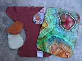 Mushroom Forest - cotton french terry Contour & Trifold cloth diaper