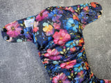 Stained Glass Floral LBB Ai3 & V2 cloth diaper - PUL - Athletic wicking Jersey awj - handmade diaper - Pocket AiO cloth diaper