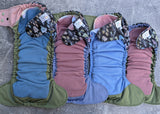 Sketched Mushrooms - LBB Ai3 & V2 cloth diaper - PUL - Athletic wicking Jersey awj - handmade diaper - Pocket AiO cloth diaper