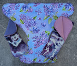 Lilacs - Contour & Trifold cloth diaper