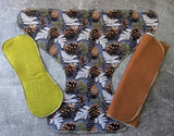 Pine Cones (Contour & Trifold cloth diaper)