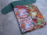 Mushroom Forest - cotton french terry Preflat & Trifold cloth diaper