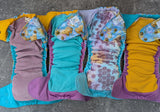 Honey Bears (Light) - LBB Ai3 & V2 cloth diaper - PUL - Athletic wicking Jersey awj - handmade diaper - Pocket AiO cloth diaper