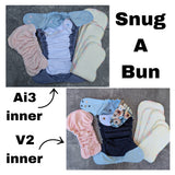 Halloween Black Snug-a-Buns (LBB Cloth Diaper - extended wear diaper - Heavy wetter - Snug a Bun)