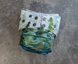 Tiny Seeds (Flex & Flawless Fit Ai3 & V2 cloth diaper - PUL diaper - handdyed OBV - handmade diaper - Pocket AiO cloth diaper)