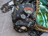 Mushrooms & Daisies- LBB Ai3 & V2 cloth diaper - PUL - Athletic wicking Jersey awj - handmade diaper - Pocket AiO cloth diaper