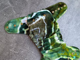 Moss Geode - Handdyed OBV Hybrid Fitteds - cloth diapers - bamboo hemp fleece soakers - Windpro Hybrids