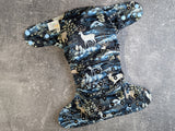 Winter Deer (LBB Ai3 & V2 cloth diaper - PUL diaper - Athletic wicking Jersey - handmade diaper - Pocket AiO cloth diaper)