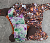 Dragons - LBB Ai3 & V2 cloth diaper - PUL - Athletic wicking Jersey awj - handmade diaper - Pocket AiO cloth diaper