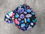 Crystals | LBB nb/p Ai3 cloth diaper | newborn petite | handdyed OBV inner | handmade diaper | Pocket AiO cloth diaper